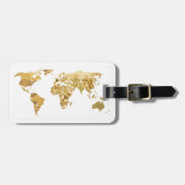 Gold Foil-kaart Bagagelabel (Voorkant horizontaal)