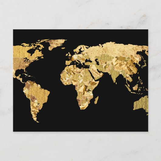 Gold Foil-kaart Briefkaart (Voorkant)