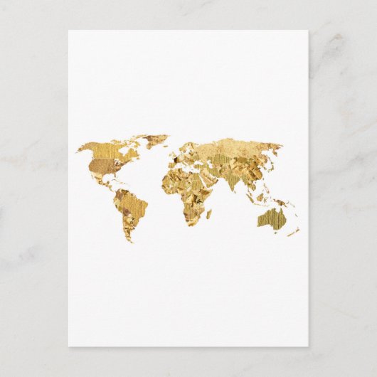 Gold Foil-kaart Briefkaart (Voorkant)