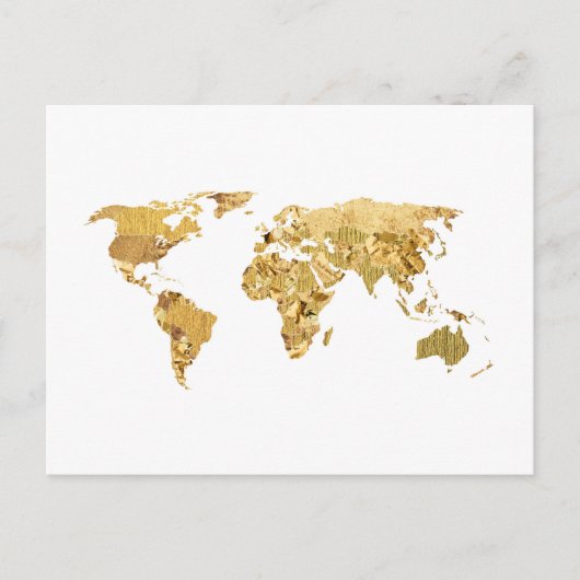 Gold Foil-kaart Briefkaart (Voorkant)