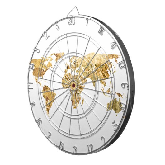 Gold Foil-kaart Dartbord (Voorkant Rechts)