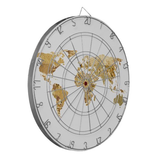 Gold Foil-kaart Dartbord (Voorkant Links)