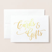 Gold Foil Kaarten & cadeautjes Sign - 5 x 7 (Voorkant met envelop)