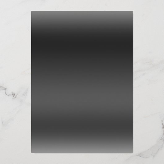 Gold Foil kalligrafie Elegant Simple Black Folie Uitnodiging (Achterkant)