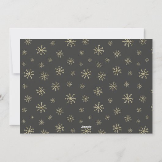 Gold Foil kerstcadeautje Collage Flat Holiday-kaar Feestdagenkaart (Achterkant)