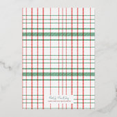 Gold Foil-kerstfeestelijke uitnodiging (Achterkant)