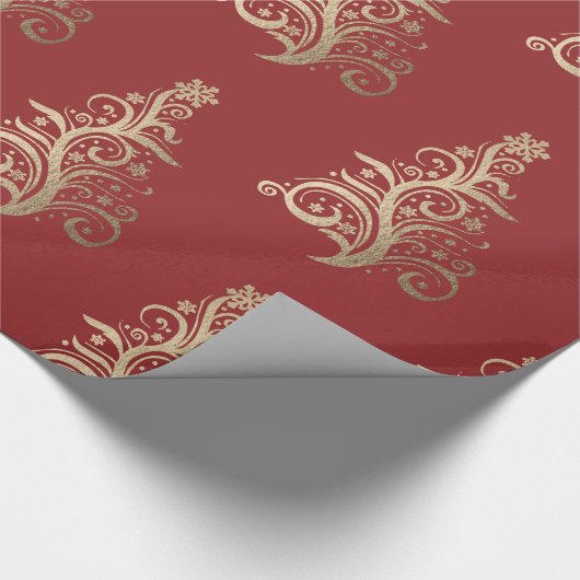 Gold Foil kerstinpakken Cadeaupapier (Hoek)