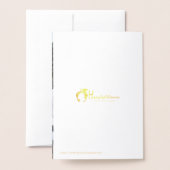 Gold Foil Kerstwoorden Holiday Greeting Kaart (Met envelop)