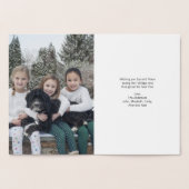 Gold Foil Kerstwoorden Holiday Greeting Kaart (Binnen)