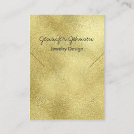Gold Foil Ketting Display Kaart Visitekaartje