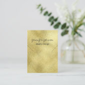 Gold Foil Ketting Display Kaart Visitekaartje (Staand voorkant)