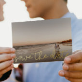 Gold Foil kondiging Save the Date Kaart