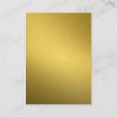 Gold Foil Leaf Earring Jeweling Display Custom Visitekaartje (Achterkant)