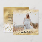 Gold Foil Lijst Mam Fotoaankondiging (Voorkant / Achterkant)