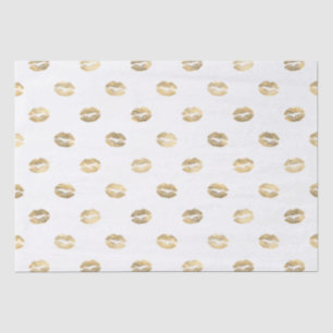 Gold Foil Lips Tissuepapier