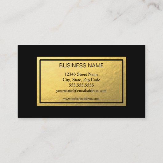 Gold Foil-logo Klantenkaartje (Achterkant)