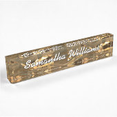 Gold Foil look Custom Desplate Naambordje