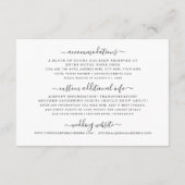 Gold Foil look Wereldkaart Hotel Reis Information Informatiekaartje (Achterkant)