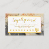 Gold Foil Loyalty Card Oranje grijs zwart (Voorkant)