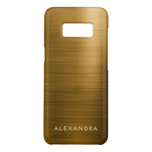 Gold Foil Luxury Metallic Monogram Naam Case-Mate Samsung Galaxy S8 Hoesje