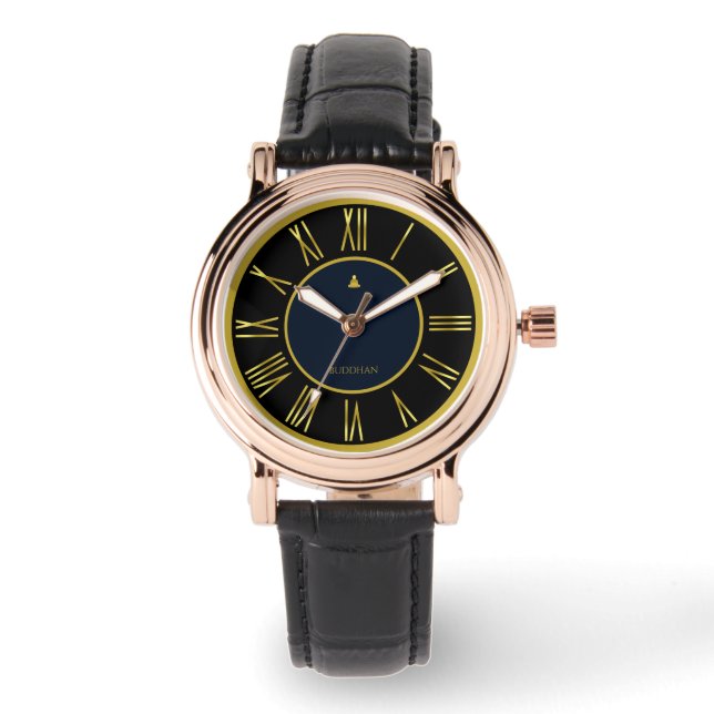 Gold Foil Luxury Watch Horloge (Voorkant)