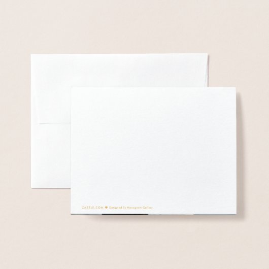 Gold Foil Mahalo Script Weduwschap Foto Folie Kaarten (Met envelop)