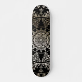 Gold Foil Mandala | Aangepaste kleur Persoonlijk Skateboard (Voorkant)