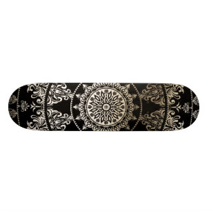 Gold Foil Mandala   Aangepaste kleur Persoonlijk Skateboard
