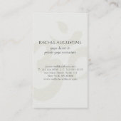 Gold Foil Mandala Floral Yoga Meditation Om Symbol Visitekaartje (Achterkant)