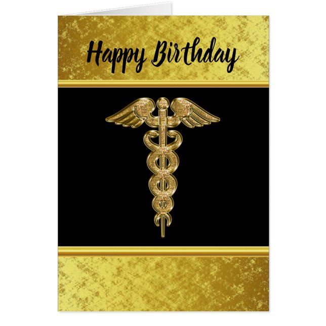 Gold foil medisch waarschuwingsbord (Voorkant)