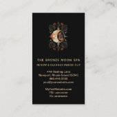 *~* Gold Foil Mermaid Bronze Star Moon Spa Visitekaartje (Achterkant)