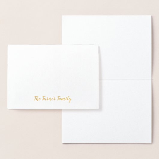 Gold Foil Merry Christmas Snowflake Monogram Folie Kaarten (Display)