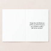 Gold Foil "Merry Kerstmis aan mijn ouders"-Kaart Folie Kaarten (Binnen)