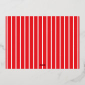 Gold Foil Merry kerstscript met foto's Folie Feestdagenkaart (Achterkant)