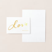 Gold Foil met Love Hartelijk dank Folie Kaarten (Display)