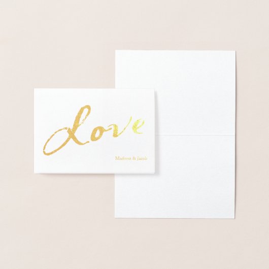 Gold Foil met Love Hartelijk dank Folie Kaarten (Display)