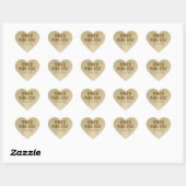 Gold Foil met Sticker van Liefde (Vel)