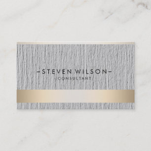 Gold Foil Metal Professional Modern Elegant Visitekaartje
