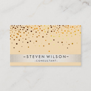 Gold Foil Metal Professional Modern Elegant Visitekaartje