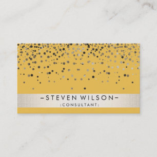 Gold Foil Metal Professional Modern Elegant Visitekaartje