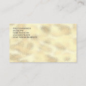 Gold Foil Metallic Shimmer Visitekaartje (Achterkant)