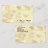 Gold Foil Metallic Shimmer Visitekaartje (Voorkant / Achterkant)