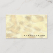 Gold Foil Metallic Shimmer Visitekaartje (Voorkant)