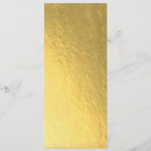 Gold Foil Mexican Floral Wedding-menukaart Menu (Achterkant)