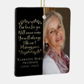 Gold Foil Missing Piece Memorial Foto Keepslag Keramisch Ornament (Rechts)