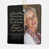 Gold Foil Missing Piece Memorial Foto Keepslag Keramisch Ornament (Links)