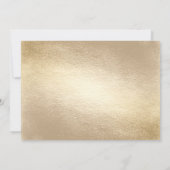 Gold Foil Modern Bold Cross Stijlvolle foto Foto Kaart (Achterkant)