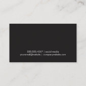 Gold Foil | Modern patroongeometrisch Visitekaartje (Achterkant)