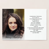 Gold Foil Monogram Foto College Graduatie Folie Kaarten (Binnen)