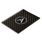 Gold Foil Monogram Sterren Notitieboek (Linkerzijde)